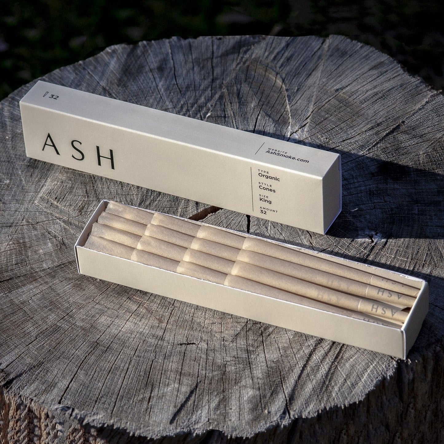ASH Rolling Paper Pre-rolled Cones | Organic | 12 count