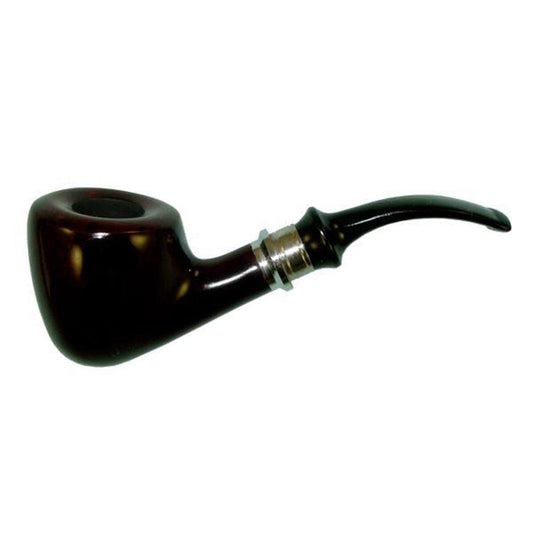 Gift Guru Pulsar Shire Pipes Half Bent Dublin Cherry Wood Tobacco Pipe - 5.5"
