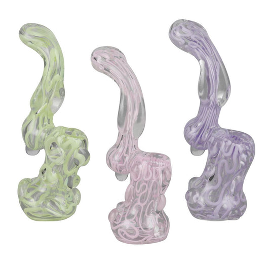 Gift Guru Bubbler Slime Glass Bubbler - 5.5" / Colors Vary