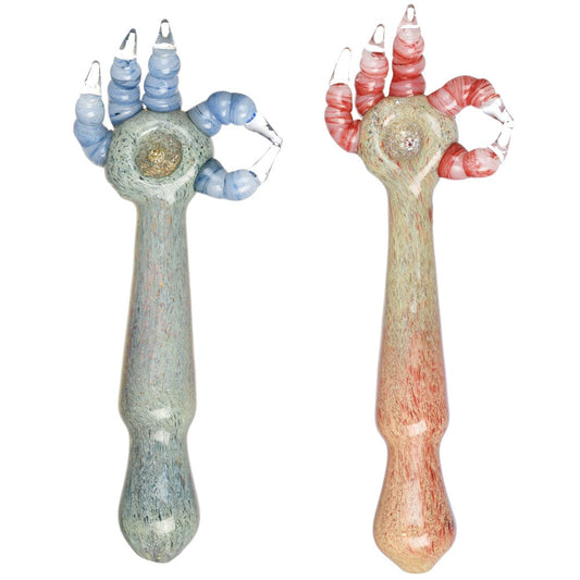Gift Guru Hand Pipe Devil Hand Spoon Pipe | Colors Vary