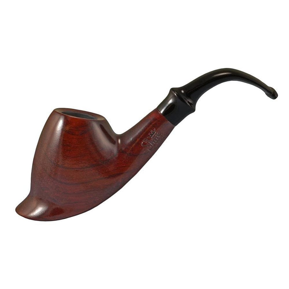 Gift Guru Pulsar Shire Pipes Bent Volcano Cherry Wood Tobacco Pipe - 6â€