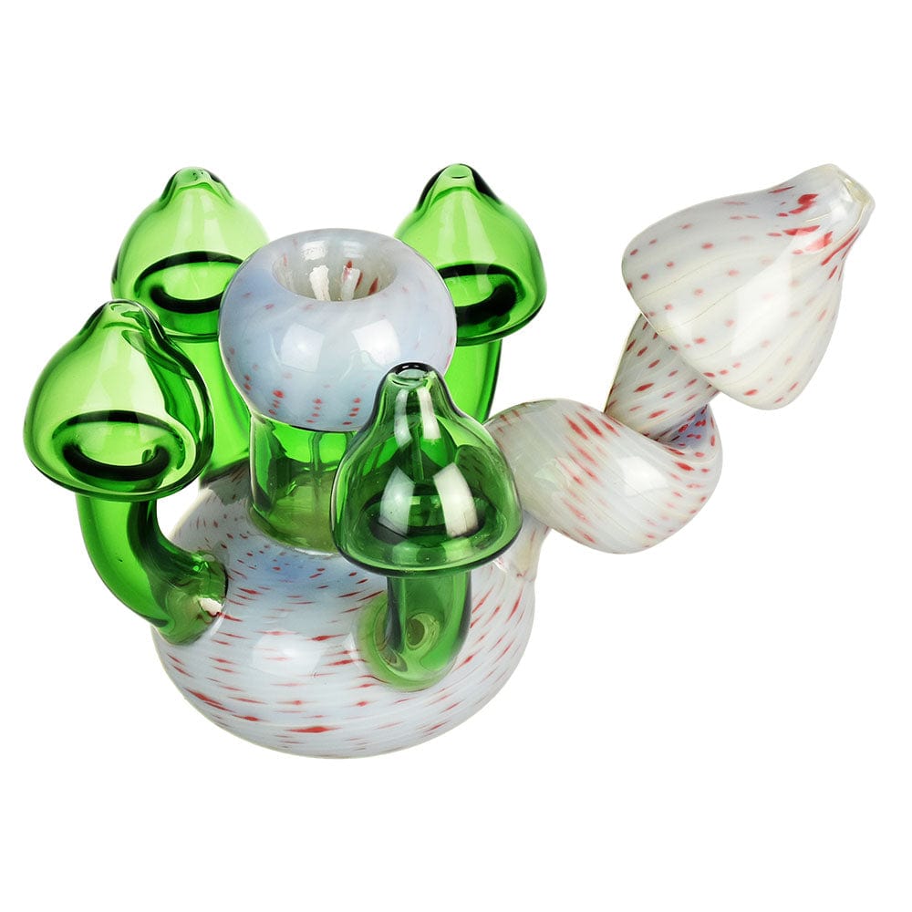 Gift Guru Bubbler Corkscrew Shroom Bubbler Pipe - 6.5"