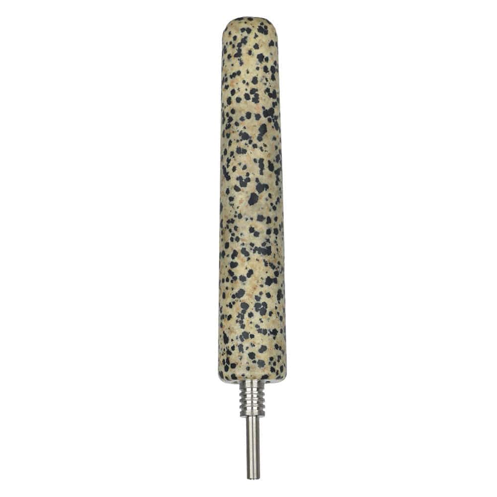 Daily High Club Dab Straw Speckled Stone Gemstone Dab Straw w/ Titanium Tip - 5" / 10mm