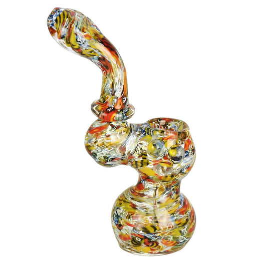 Gift Guru Bubbler DNA Hurricane Fritted Stand Up Bubbler - 6"/Colors Vary