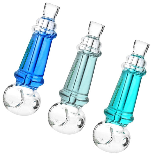 Gift Guru Hand Pipe Diamond Glass Glycerin Spoon Pipe - 5" / Colors Vary