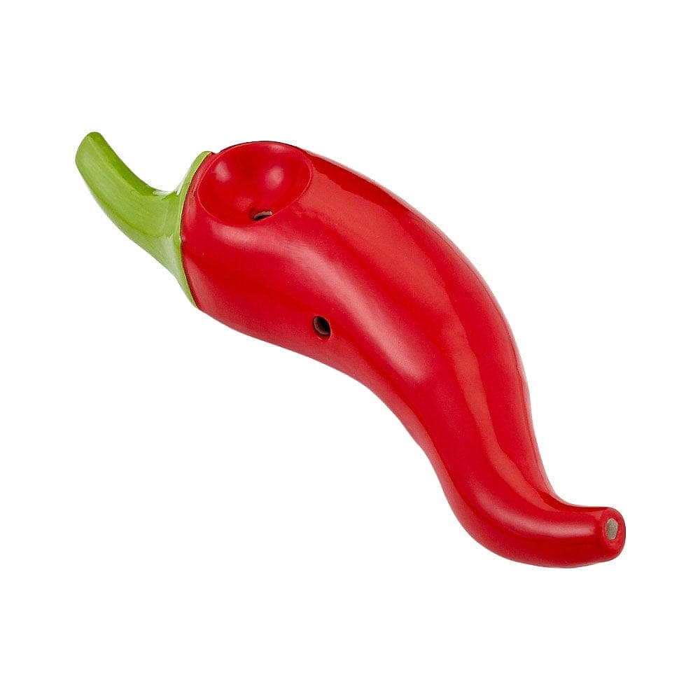 Gift Guru Chili Pepper Ceramic Pipe - 6"