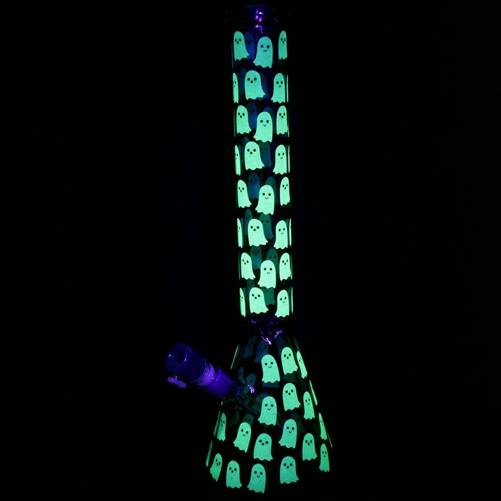 Daily High Club Bong Ghostly Glow 18" Beaker Water Pipe
