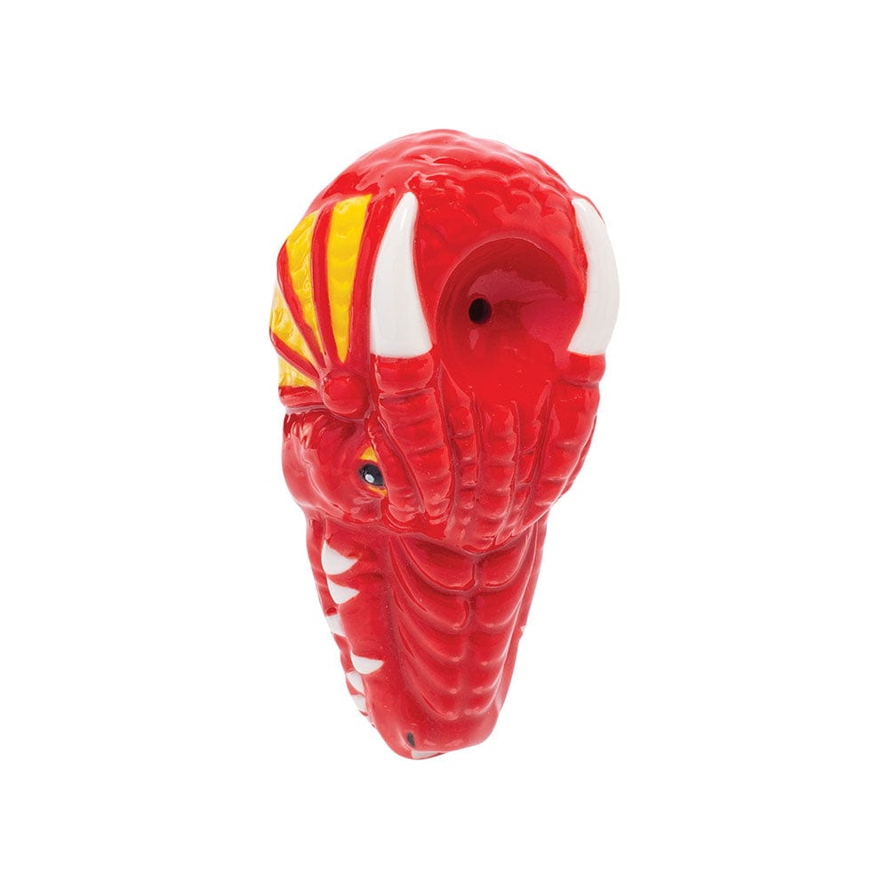 Gift Guru Wacky Bowlz Red Dragon Ceramic Hand Pipe | 3.5"