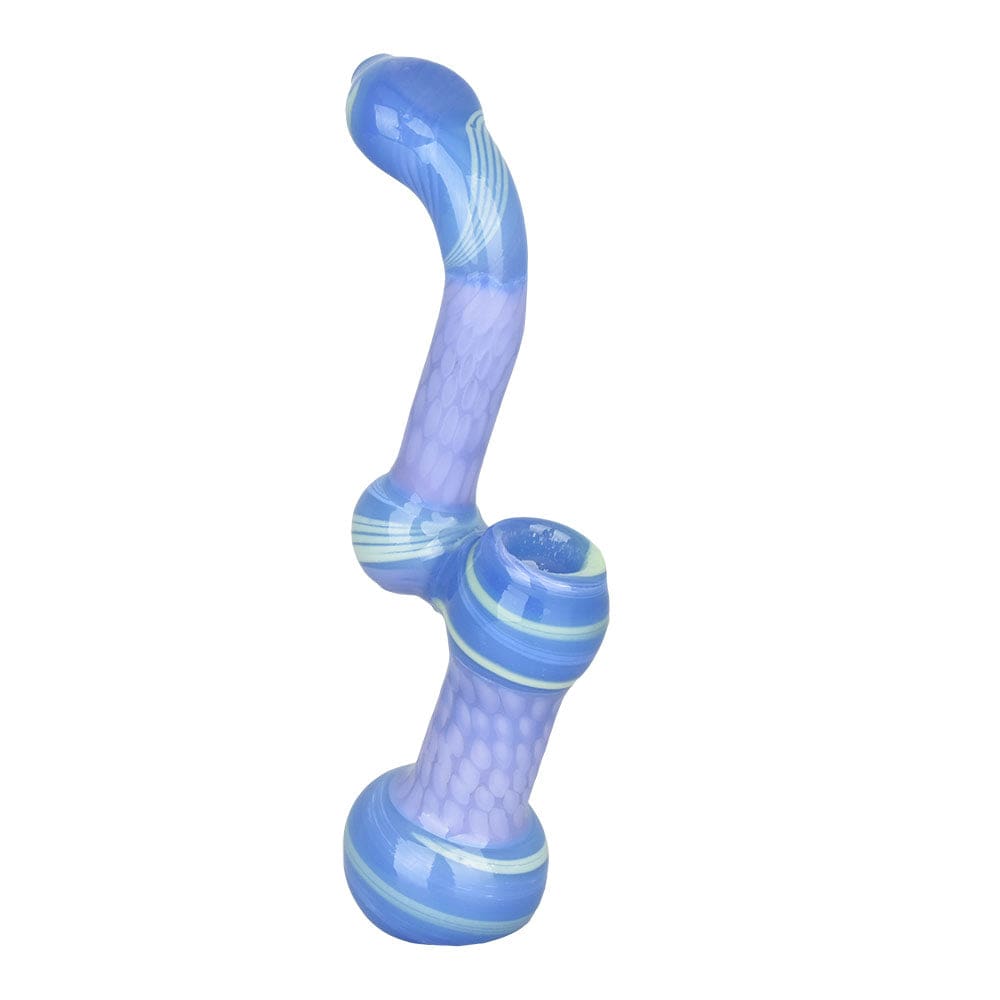 Gift Guru Bubbler Purple Hip Honeycomb Sherlock Bubbler Pipe | 6.5"