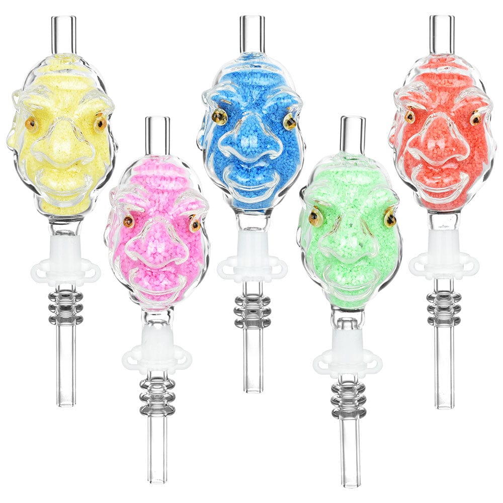 Daily High Club Dab Straw 5PC SET - Goblin Gang Sand-Filled Dab Straw - 6" / 10mm / Assorted Colors
