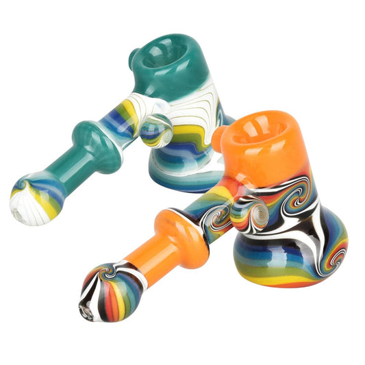 Gift Guru Bubbler Synesthesia Bubbler Pipe - 5.75"/Colors Vary