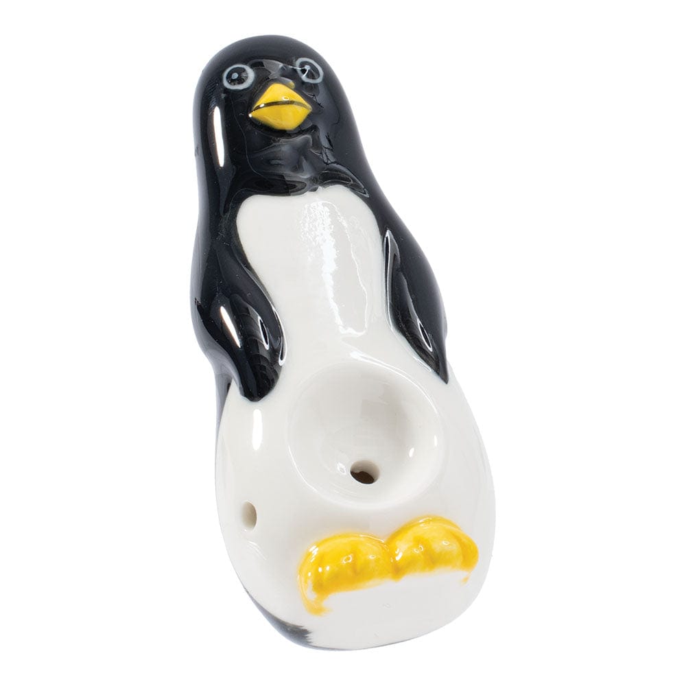 Gift Guru Hand Pipe Wacky Bowlz Penguin Ceramic Pipe