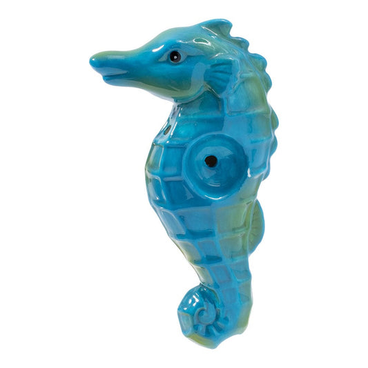 Gift Guru Hand Pipe Wacky Bowlz Seahorse Ceramic Pipe