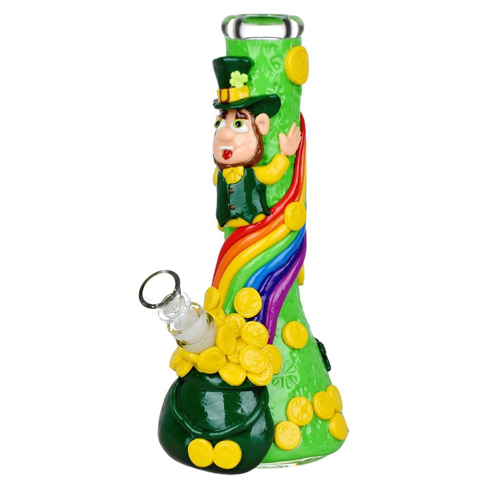 Daily High Club St. Patrick's Day Pot of Gold Glow In The Dark Water Pipe