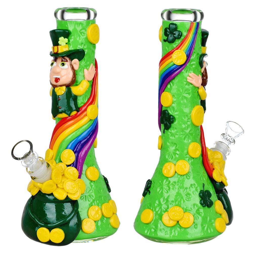 Daily High Club St. Patrick's Day Pot of Gold Glow In The Dark Water Pipe