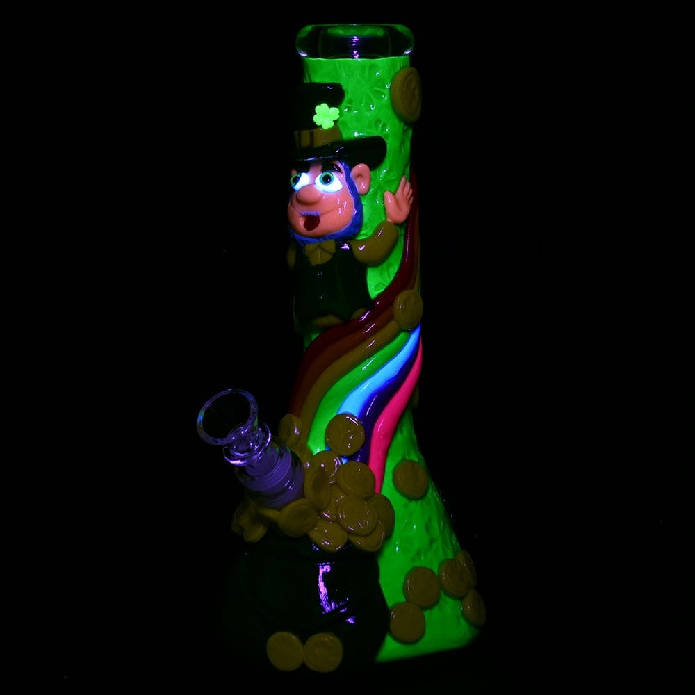 Daily High Club St. Patrick's Day Pot of Gold Glow In The Dark Water Pipe