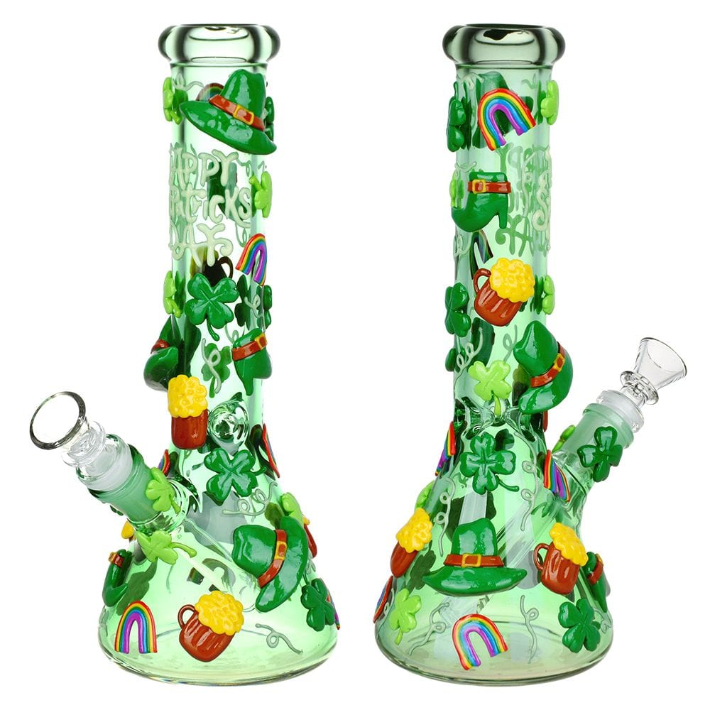 Daily High Club Bong St. Patrick's Day Glow In The Dark Water Pipe