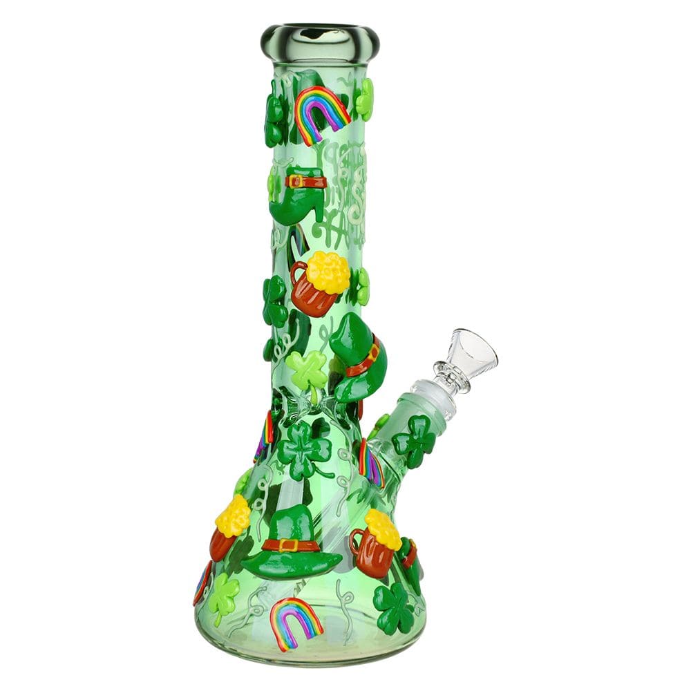 Daily High Club Bong St. Patrick's Day Glow In The Dark Water Pipe
