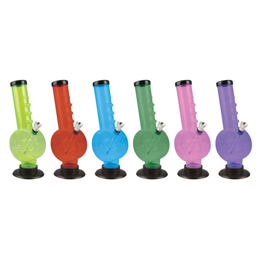 Daily High Club Bong 9" 420 Disc Acrylic Water Pipe - Colors Vary