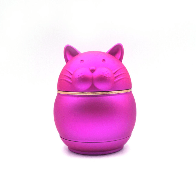 Cloud 8 Smoke Accessory Grinder Pink / Cat Cute Animal Aluminum Grinder