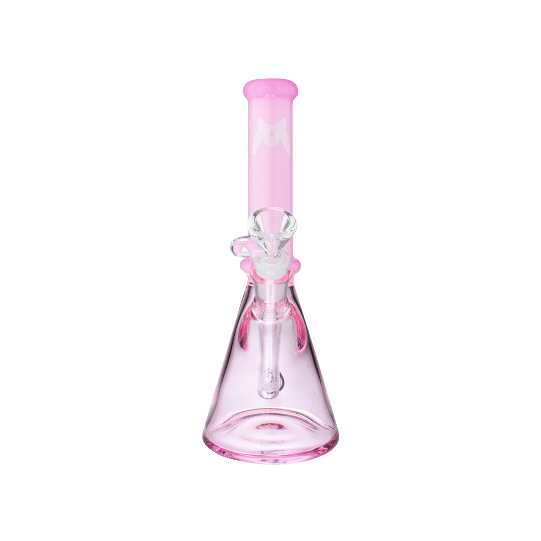 MAV Glass Bong Full Pink 10" San Pedro 2 Tone Beaker