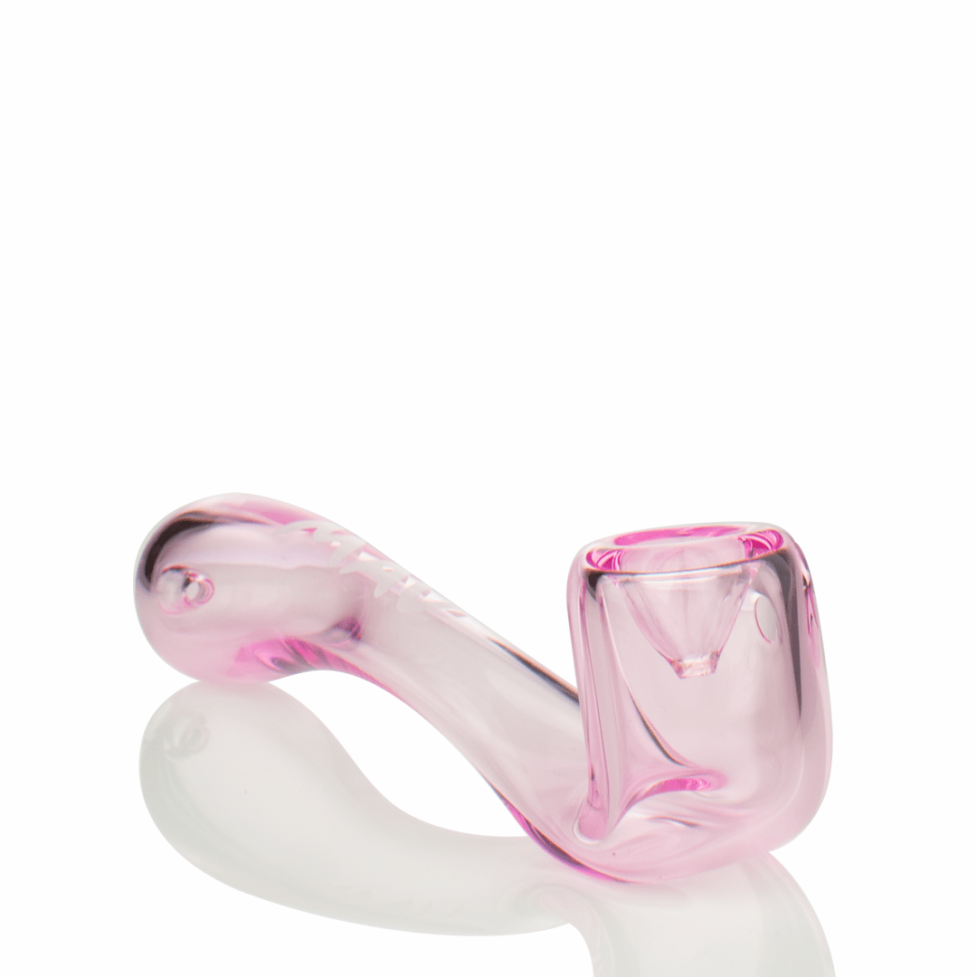 MAV Glass Hand Pipe Pink 5" Sherlock Pipe CX21PINK