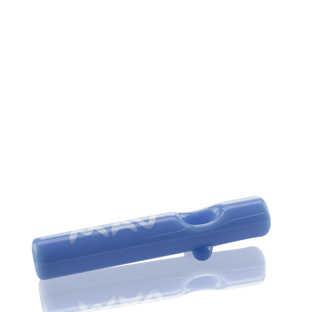 MAV Glass Hand Pipe Lavender Pocket Steamroller