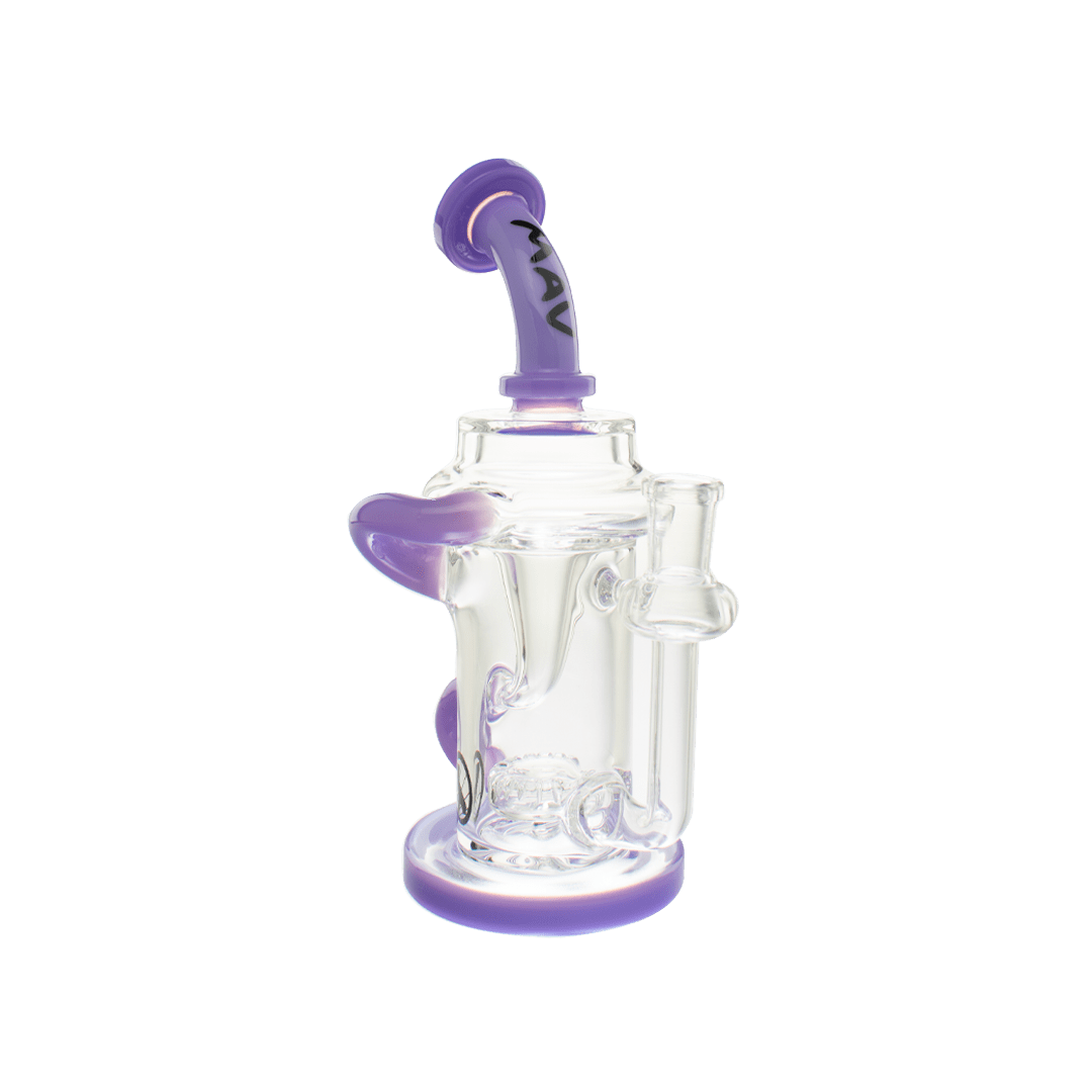 MAV Glass Dab Rig purple accent Monterey Recycler Rig
