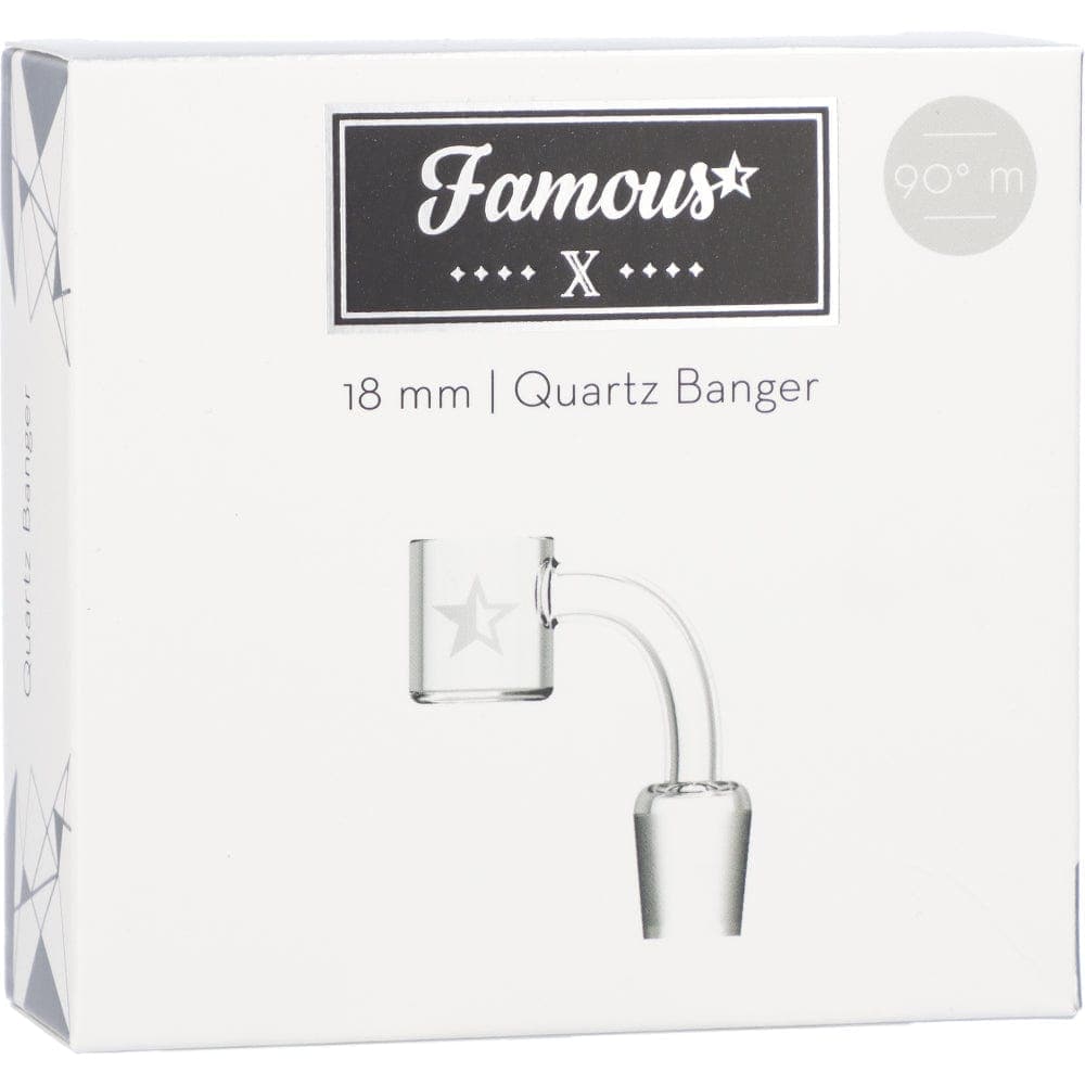 Famous Brandz dab nail Famous X Replacement Banger - 90 Degree 18mm Male