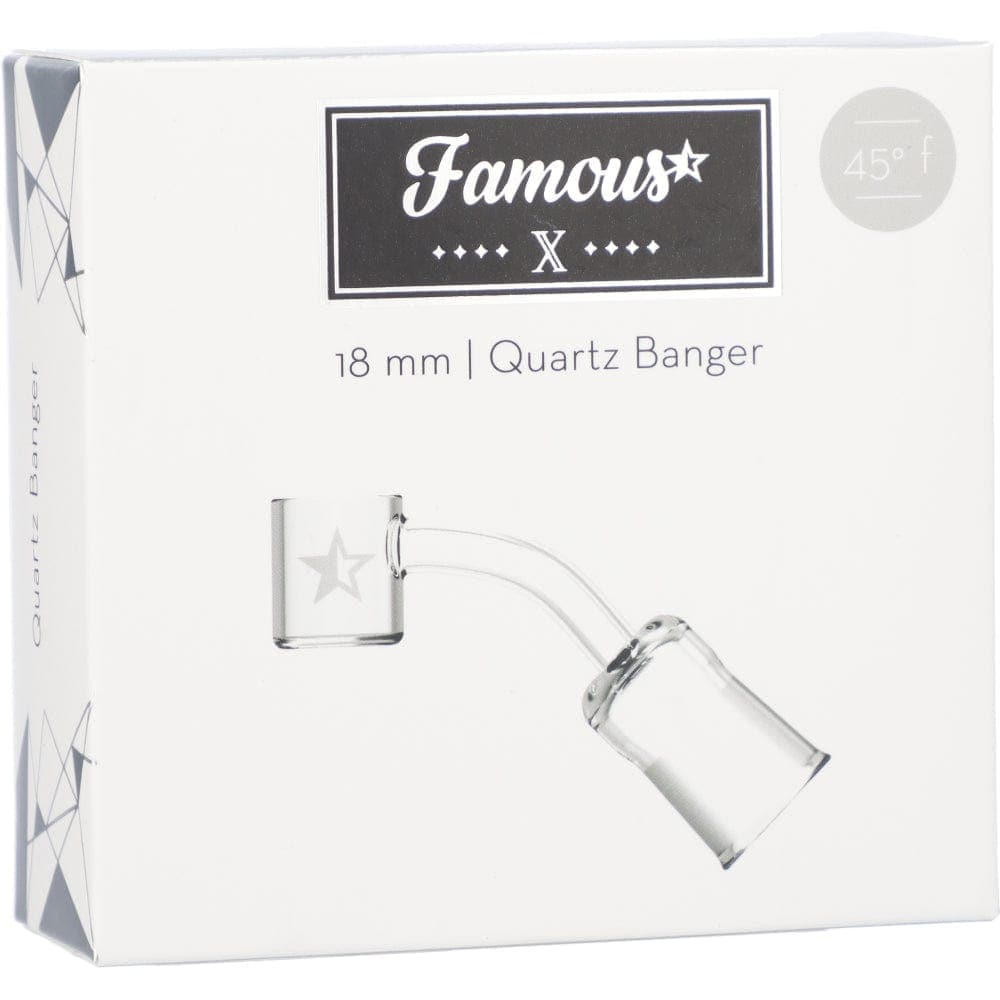 Famous Brandz dab nail Famous X Replacement Banger - 45 Degree 18mm Female