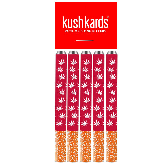 KushKards Red + White One Hitter 5 Pack