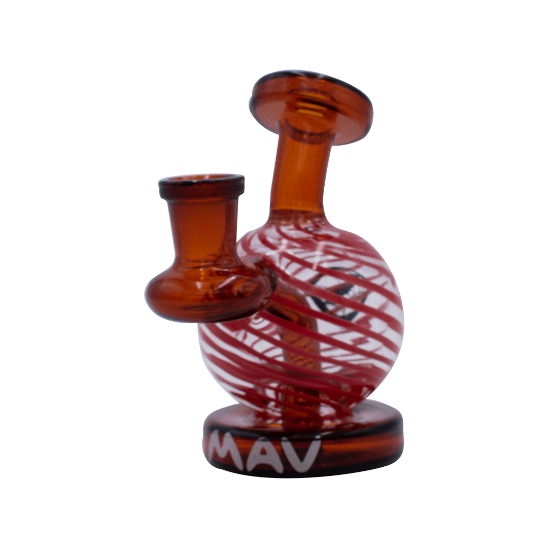 MAV Glass Dab Rig Red Solar Bulb Rig