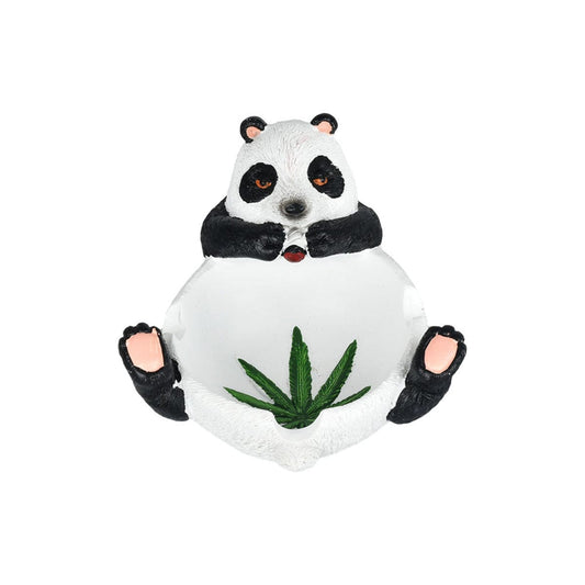 Gift Guru Ashtrays Relaxed Stoner Panda Ashtray | 5.25"x4.5" AT892