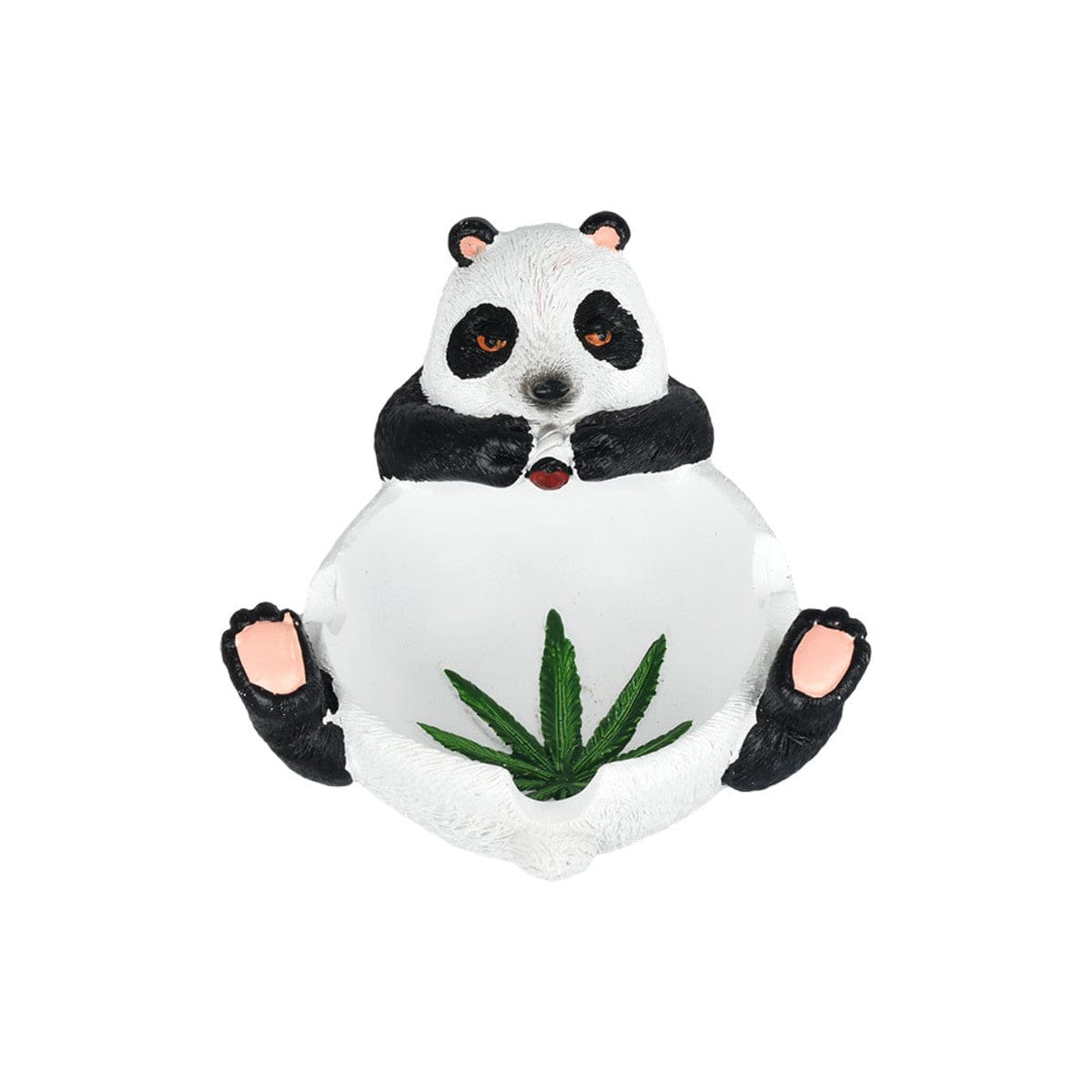 Gift Guru Ashtrays Relaxed Stoner Panda Ashtray | 5.25"x4.5"
