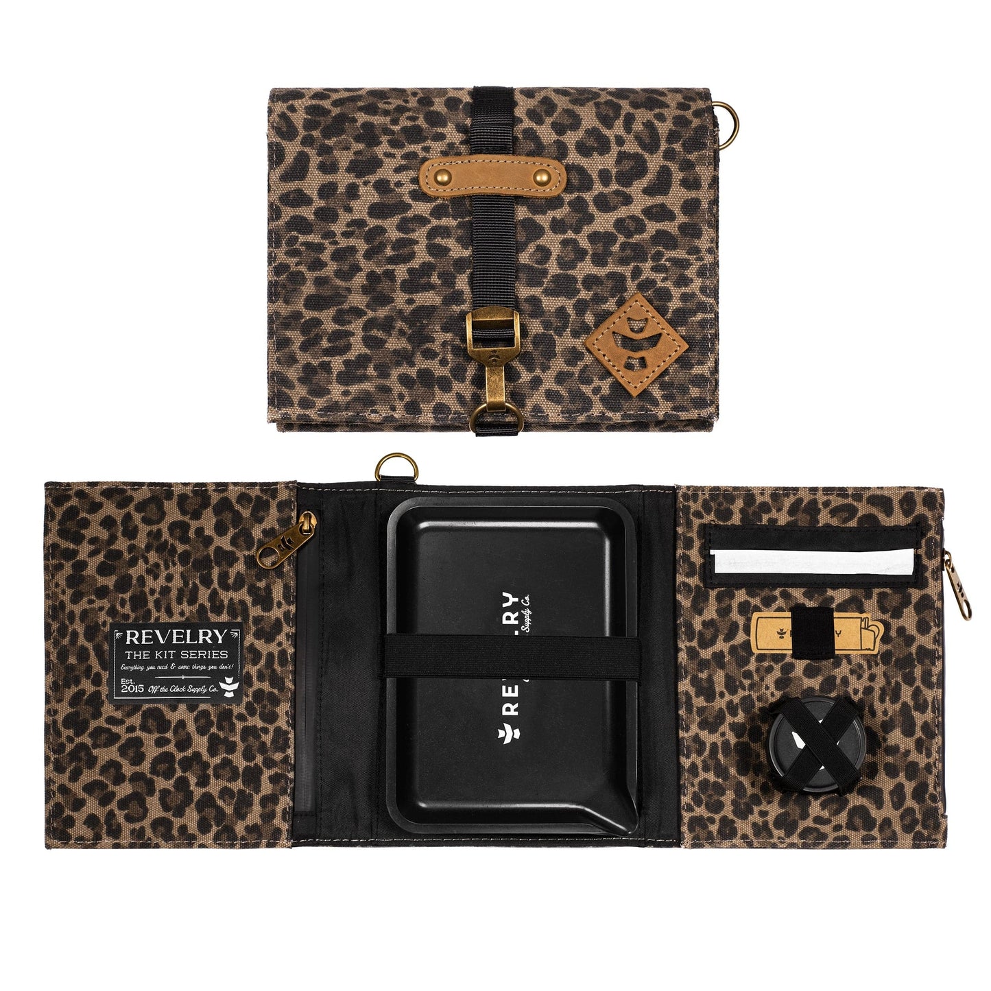 Revelry Supply Leopard The Rolling Kit - Smell Proof Kit