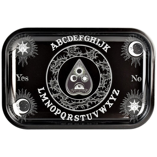 Gift Guru Ouija Board Metal Rolling Tray - 11.25" x 7.5"