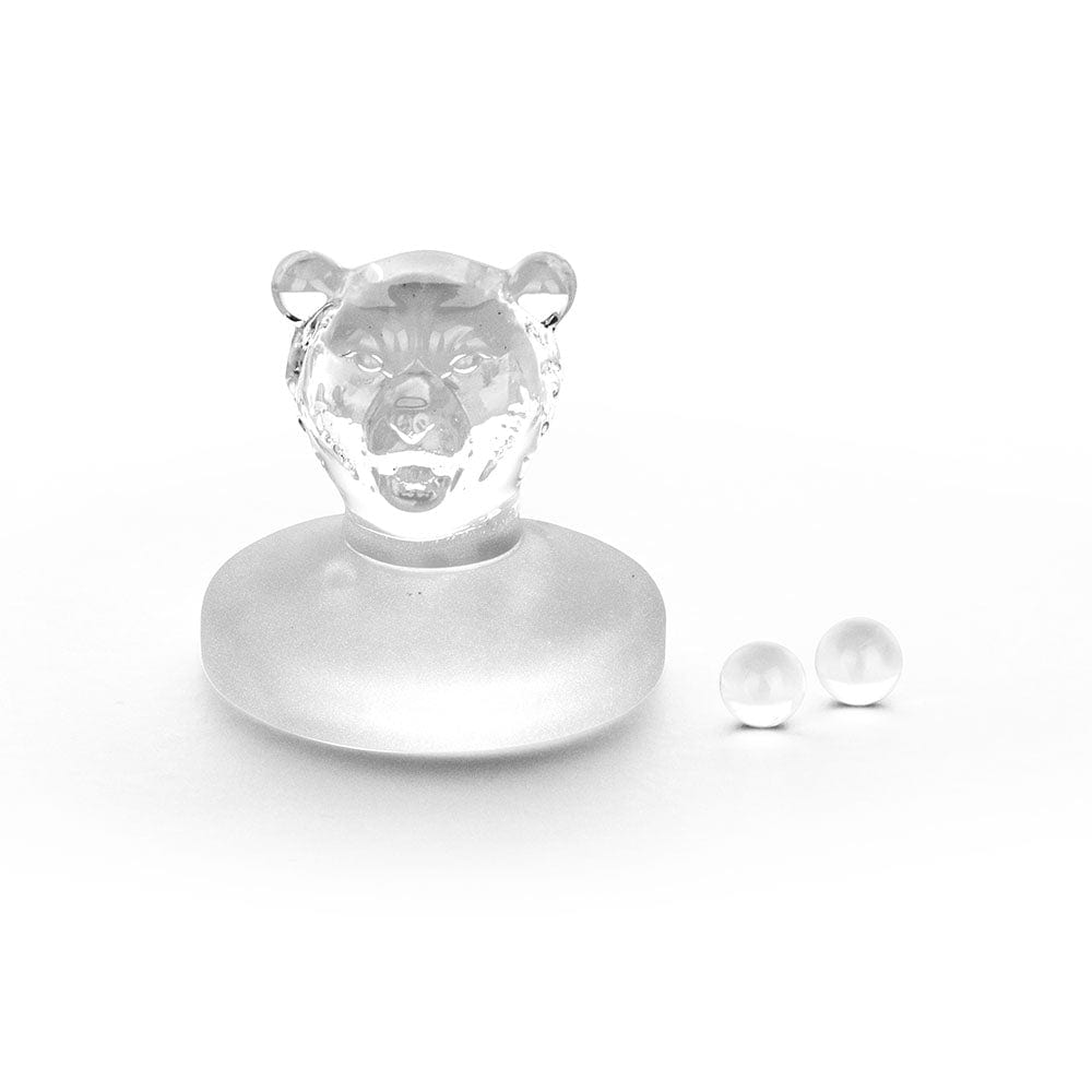 Bear Quartz Carb Cap Saucer Spinner Cap Set - 33mm