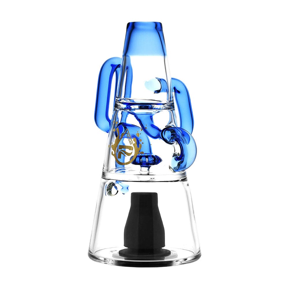 Gift Guru Vaporizer Accessory Blue Pulsar Sipper Bubbler Cup | Recycler | 6.75"