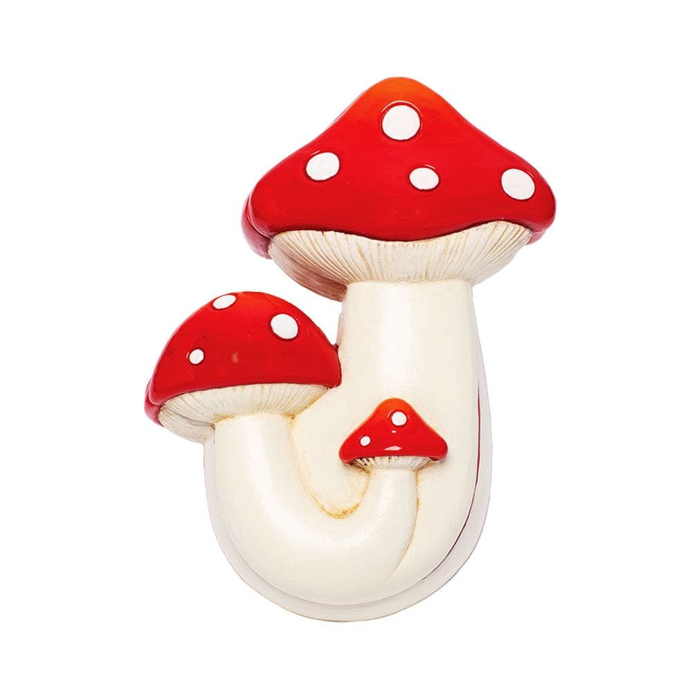 Gift Guru Red Fujima Triple Mushroom Polyresin Stash Box | 6" SA4602RD