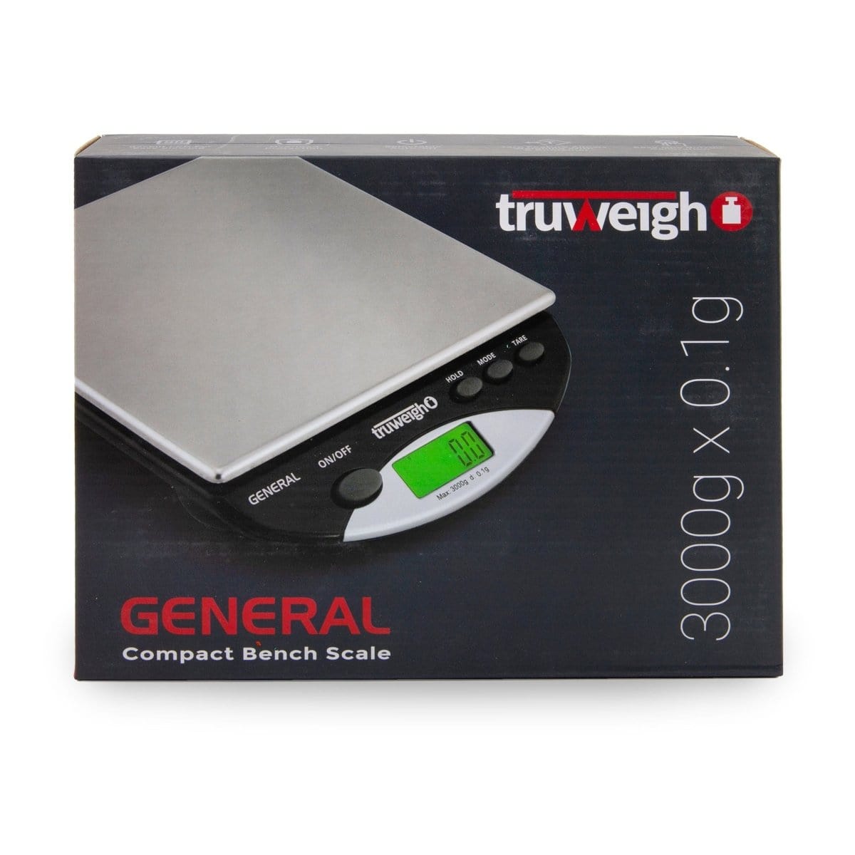 Truweigh Scales 3000g x 0.1g Truweigh General Compact Bench Scale