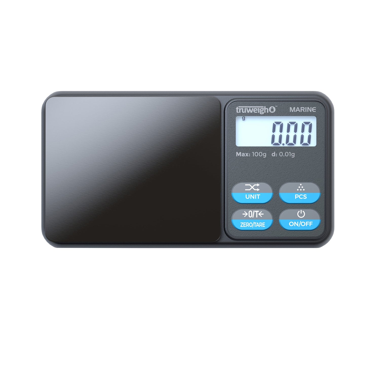 Truweigh Scales Truweigh Marine IP65 Rated Washdown Miniscale - 100g x 0.01g / Black