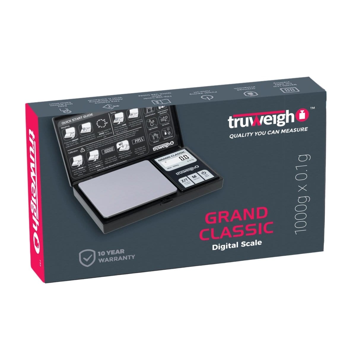 Truweigh Scales Truweigh Grand Classic Digital Mini Scale – 1000g x 0.1g