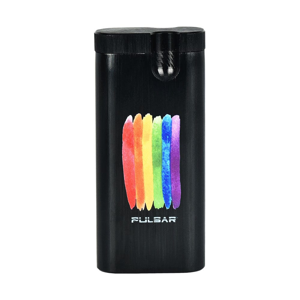 Gift Guru Hand Pipe Pride Paint Pulsar Anodized Aluminum Dugout | Design Series 2 | 4"