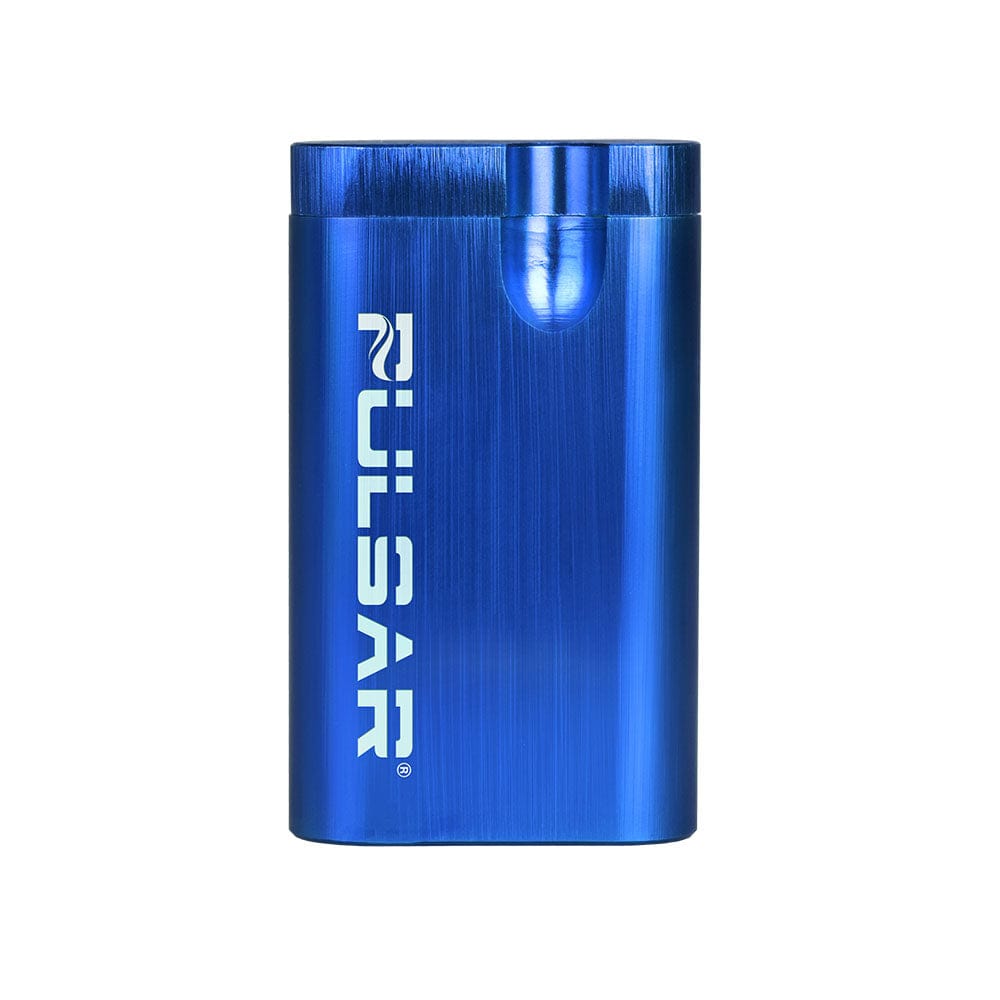 Gift Guru Hand Pipe 3 Inch (7.62 cm) / Dugout Blue Pulsar Anodized Aluminum Dugout