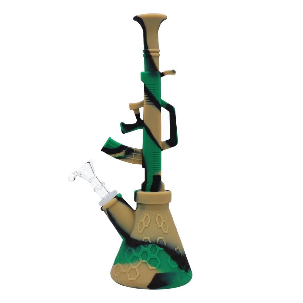 Daily High Club Water Pipe Camo 11.5inch AK47 silicone water pipe