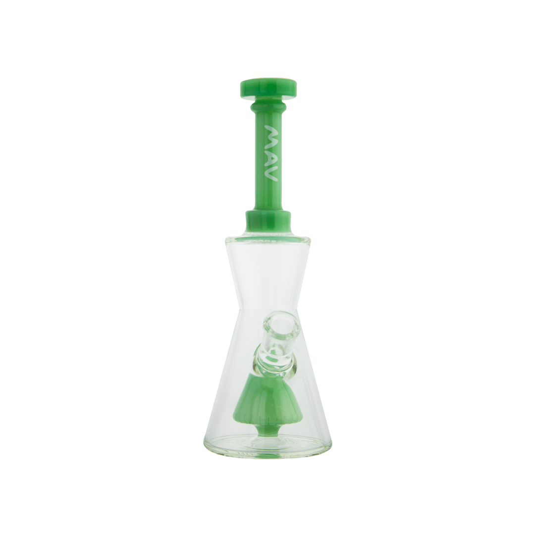 MAV Glass Bong Seafoam Pyramid Hourglass Bong