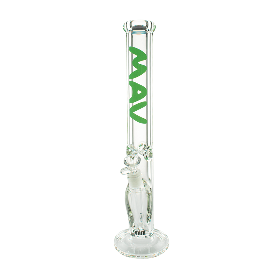 MAV Glass Bong Sea Foam 18" x 9mm Straight Tube