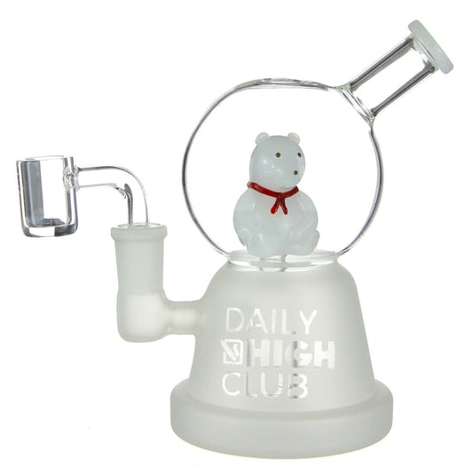 Daily High Club Glass Daily High Club "Snow Globe Bear" Dab Rig