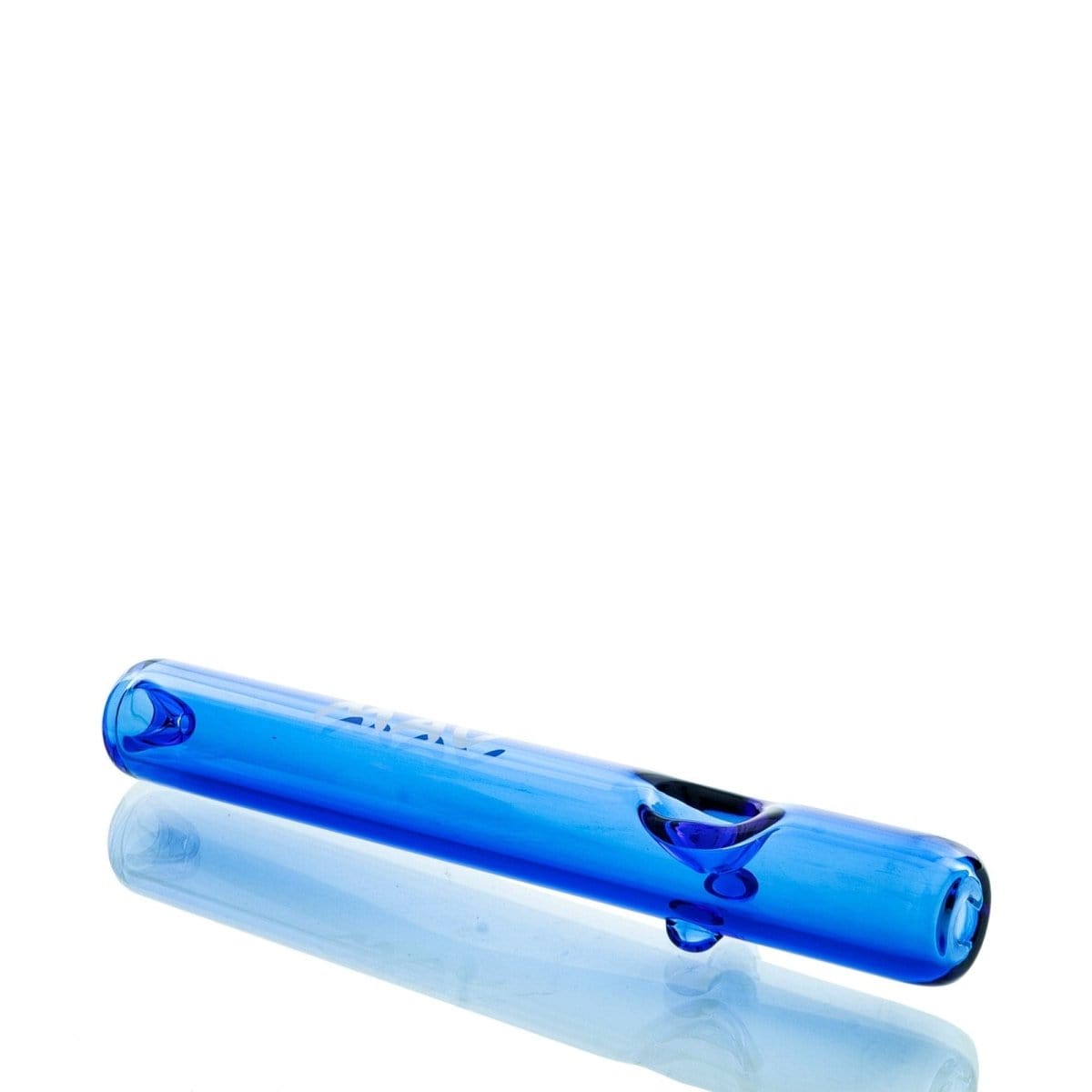 MAV Glass Hand Pipe Ink Blue 7" Steamroller