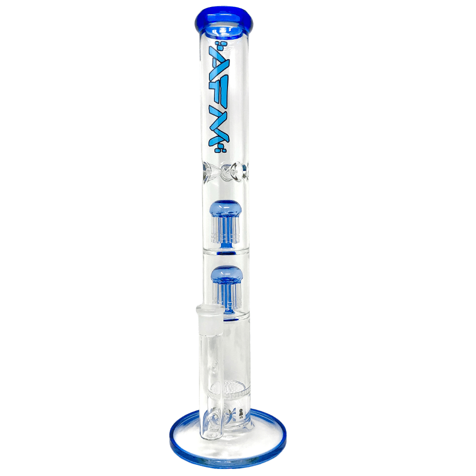 AFM Smoke Bong Ink Blue The Double Ripper 18"